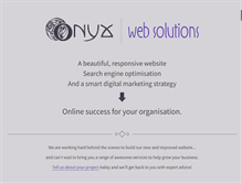 Tablet Screenshot of onyxwebsolutions.com.au